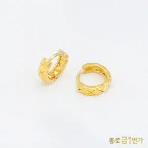 순금 귀걸이 엠보 3.75g 99.9