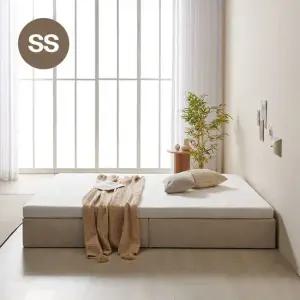 [무헤드] 라누베 벨라 저상형 침대 프레임 낮은 매트리스 받침대 슈퍼싱글(110x200x23cm)