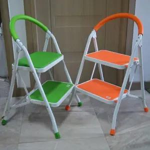 스마토 가정용사다리2단 SM-SCG02 2단 의자형사다리 쿠션형 접이식사다리 1096129 폴딩체어 좌식