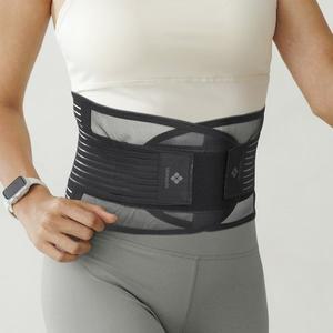 [우성레포츠]라라애플 메쉬 허리 보호대 복대 얇은 여름용 초경량 고탄성 이중밴드 통기성