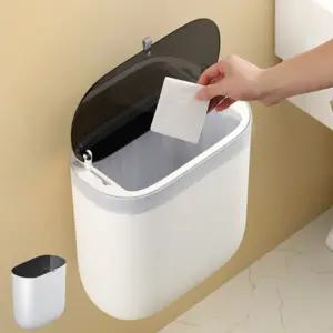 욕실 벽부착 휴지통 화장실 벽걸이 붙이는 쓰레기통 부착식