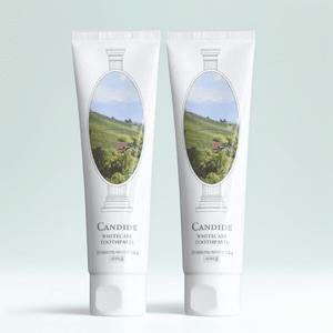 칸디데 미백 치약 100g 2개 화이트케어 식물유래성분