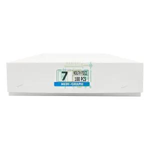 메디그랩 마우스피스 7호 100개입 / 일회용 폐활량 마우스피스 폐기능검사용 흡연측정기용