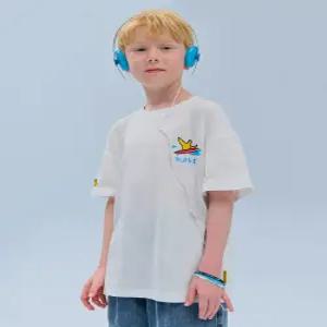 [ 키즈]엔젤 WAVE 반팔 티셔츠 화이트 (MG52TS09WH)_IC