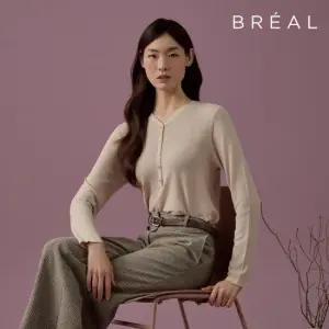 브리엘 실크 헨리넥 니트 3종