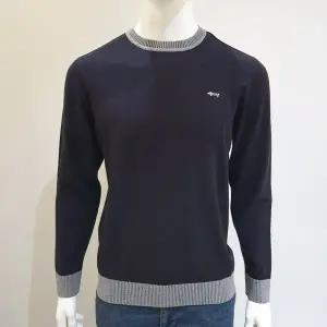 [루이까스텔] 남성 SS 봄 부클 터치 스판 비비드 원톤 라운드넥 스웨터 니트 티셔츠 (블랙)_IC