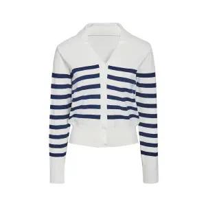 [롯데백화점]제이제이지고트 스트라이프 칼라넥 가디건 GR4N1CD421