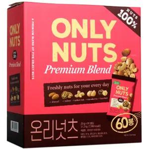 온리넛츠 하루견과 20g x 60개 견과류 마카다미아 캐슈넛 코스트코