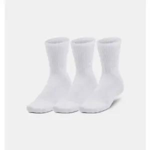 UA 3-MAKER 쿠션 미드 크루 삭스 3팩 1373084-100