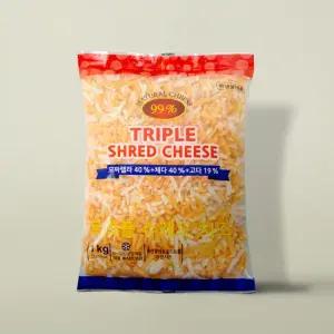 이스트밸리 자연치즈 트리플 슈레드 피자치즈 1kg