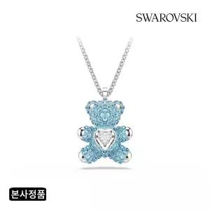 [스와로브스키](강남점)[본사정품/쇼핑백증정] Teddy Heart 아쿠아 블루 목걸이 5737620