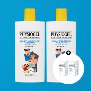 혼합자차 페이스앤바디 피지오겔 DMT UV 온가족 수분선로션 짱구 100ml x2개 SPF50+ PA+++