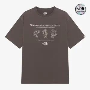 [노스페이스] [노스페이스 공식] NT7UR23L 화이트라벨 플라워 EX 반팔 라운드티_BEIGE BROWN