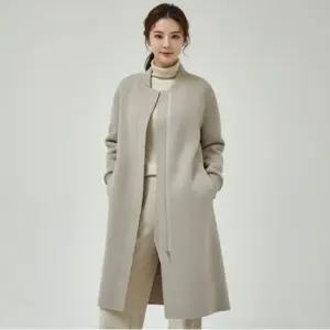 [최초가99 000원][바이브리짓] 울 블렌디드 핸드메이드 롱코트 3종택1