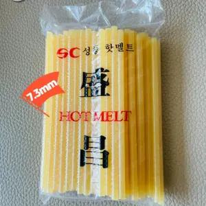 글루건심 노란색 강력한 성창핫멜 7.3mm1봉 약115개/강력접착/글루건스틱/글루건막대/글루건리필/접착건스