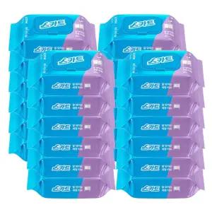 스카트 잘 닦이는 세정티슈 캡형 80매 x24개