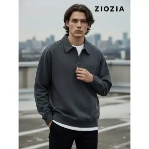 [하프클럽/]오버핏 앞포켓 카라 티셔츠 (AAD4TT1101)