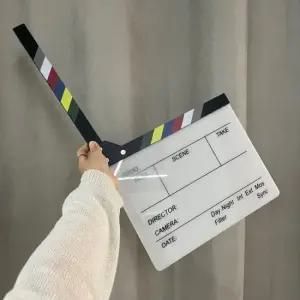 무비 촬영 아크릴 슬레이트 클래퍼보드