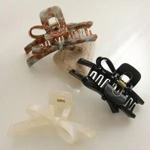 [바이데이지] 프랑스 언발란스 리본 집게핀 Bh0960