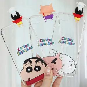 짱구는 못말려 피규어 클로즈업 투명케이스 (3종) TC 아이폰 17 16 15 14 13 프로맥스 프로 에어