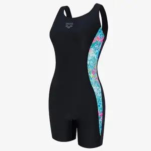 아레나 여성수영복 플로라 3부 반신 U백 A5BL1LH01BLK