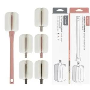 마더케이 리필형 젖병솔 세트+젖병솔 리필3P_인디핑크