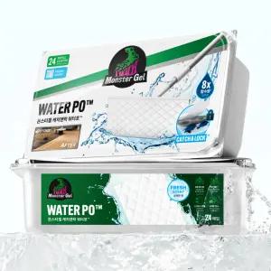 몬스터 겔 캐치앤락 워터포 마르지 않는 물걸레 청소포 바닥청소 리필 24매