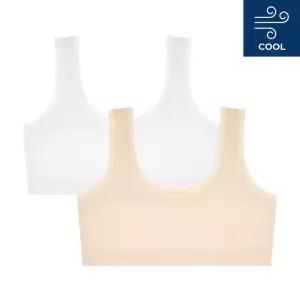 수아팜 주니어 1단계 메쉬브라 2매 아이보리,스킨