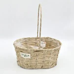 PE 왕골바구니 일반형 대 DMS196 L/비누꽃바구니 재료