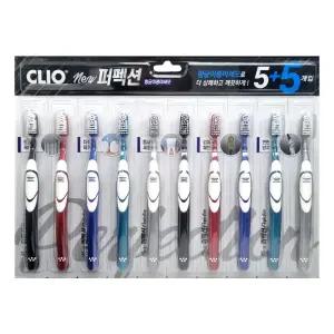 크리오 NEW 퍼펙션 항균이중미세모 칫솔 5+5입 X 1개