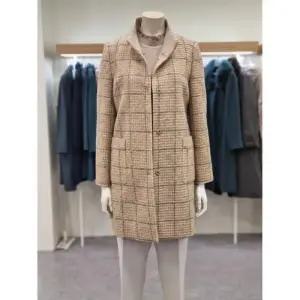 벨리시앙 세이브존07 체크 모 혼방 롱코트  HC2401
