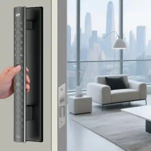 현대HT TDL-A5001F 신형 현관문 지문인식 디지털 도어락 번호키 카드키 교체