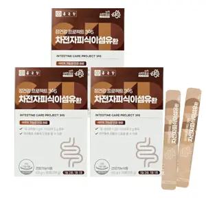 종근당 장건강 프로젝트 365 차전자피 식이섬유환 30포 3개 배변활동 인도산 수용성