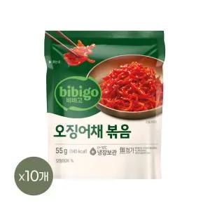 비비고 오징어채볶음 55g x10개