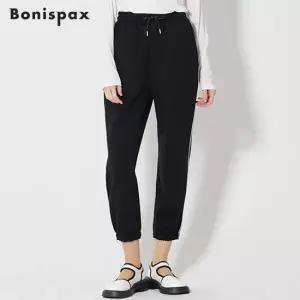 보니스팍스 라인 배색 탄탄 조거팬츠
