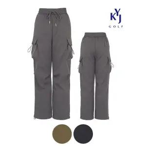 [하프클럽/김영주골프]겨울 오리털 덕다운 일자핏 카고 패딩바지 여성 카고팬츠 KOWLPT75
