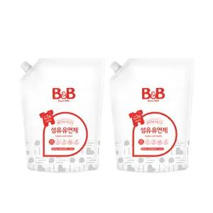 비앤비 섬유유연제 베르가못향 리필 1.5L, 2개