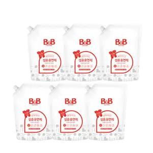 비앤비 섬유유연제 베르가못향 리필 1.5L, 6개