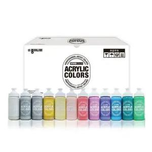 비비드 아크릴물감 220ml 12색세트 C 미술용품