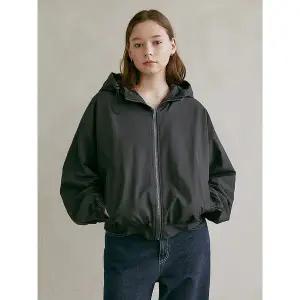 [올리브데올리브] 스트링후드 셔링집업점퍼