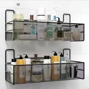 무타공 욕실선반 일자 화징실 선반 욕실 정리대 무타공선반