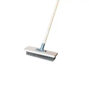 파워 청소솔 대형 이동식 철제 와이어 봉솔 브러시 욕실청소솔 밀대 스테인리스스틸봉1.8m