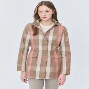 [닥스 골프 여성] [25SS] WNJU5A002C1 스테디셀러코랄 체크 점퍼