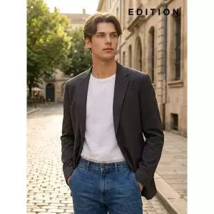 [하프클럽/에디션]나일론 싱글 셋업 자켓 S (NED2KG1951)