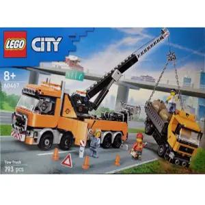 레고 시티 크레인이 있는 대형 복구 견인 트럭 60467