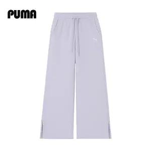 푸마 우먼스 로고 하이웨이스트 오픈햄 여성 트레이닝 긴바지 츄리닝 685061-47