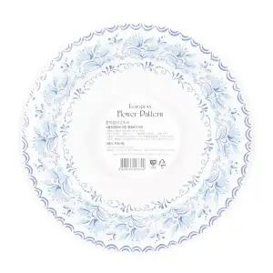 유럽피안 플라워패턴 종이접시 23cm