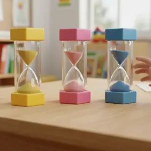 [셀러허브 1]이중구조 안전 설계 5분 모래시계 집중력향상 블루 (44348061)