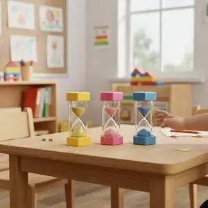 [셀러허브 1]이중구조 안전 설계 5분 모래시계 집중력향상 핑크 (44348060)