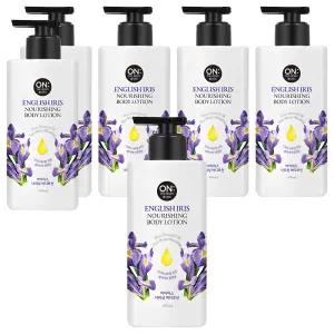 온더바디 너리싱 보습 사계절 바디케어 바디로션 아이리스 400ml 6개